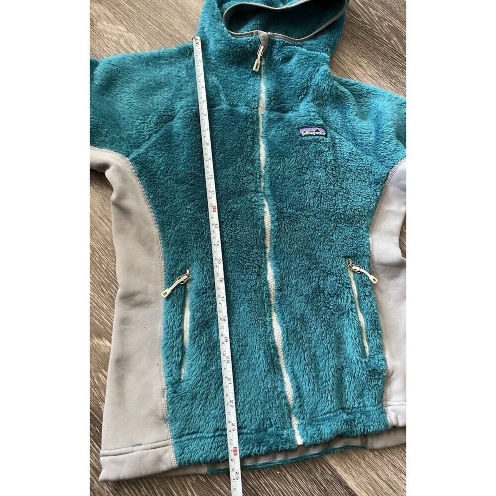 Patagonia Hi Loft R3 Regulator Polartec Hoody Sweater Jacket Womens XS Teal - Picture 6 of 16